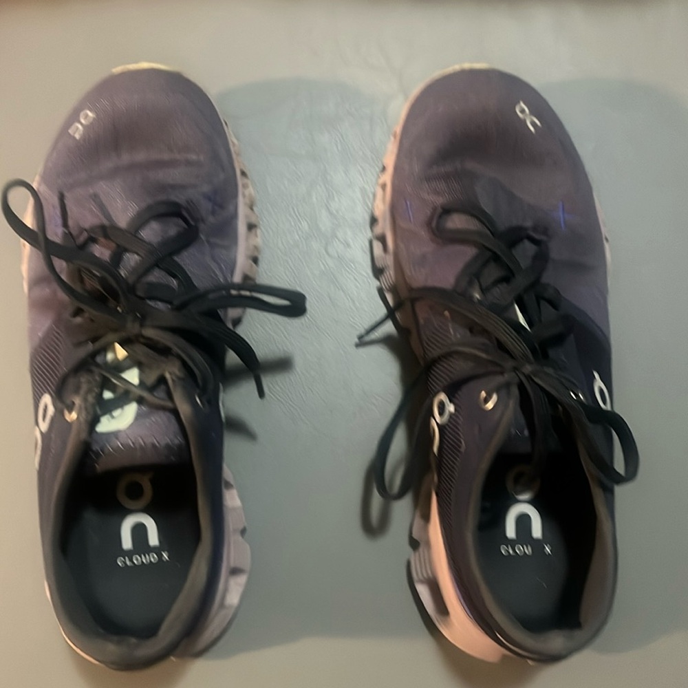 Navy on cloud shoes